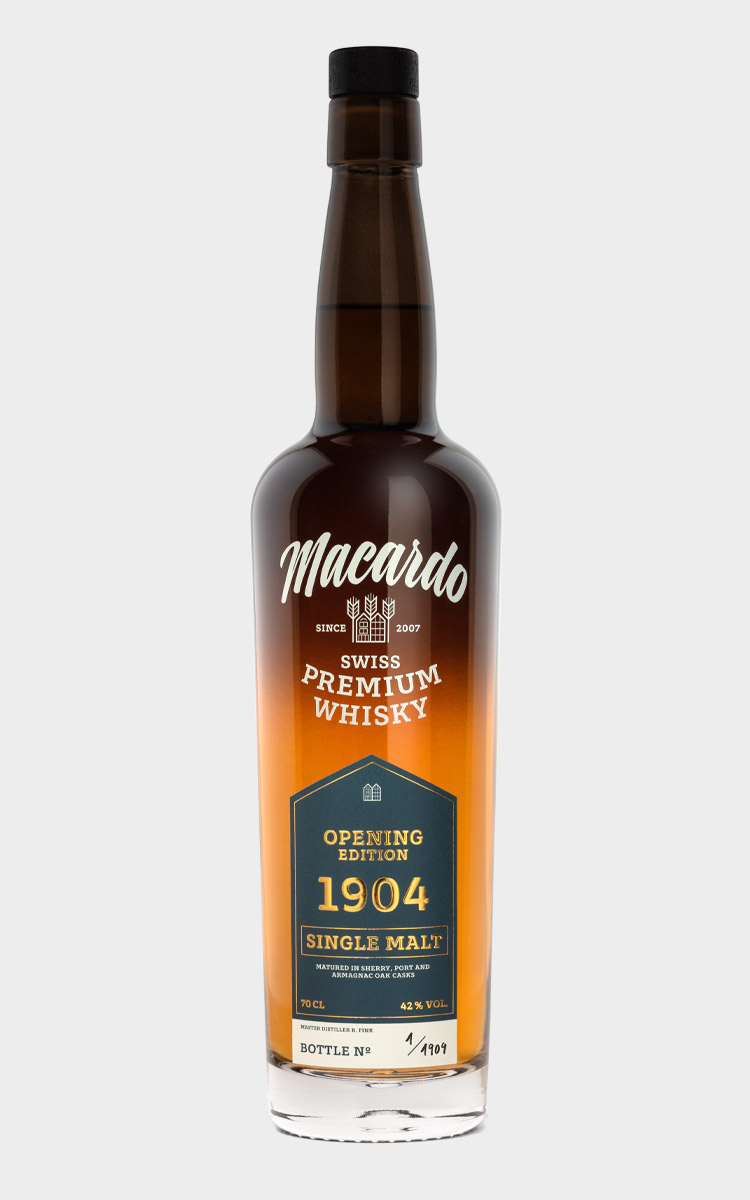 Marqueur en verre - Macardo Swiss Distillery